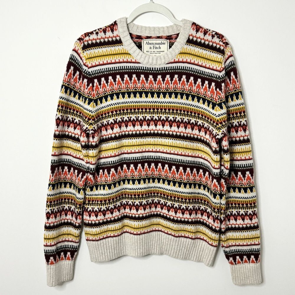 Abercrombie & Fitch Multicolor Patterned Sweater